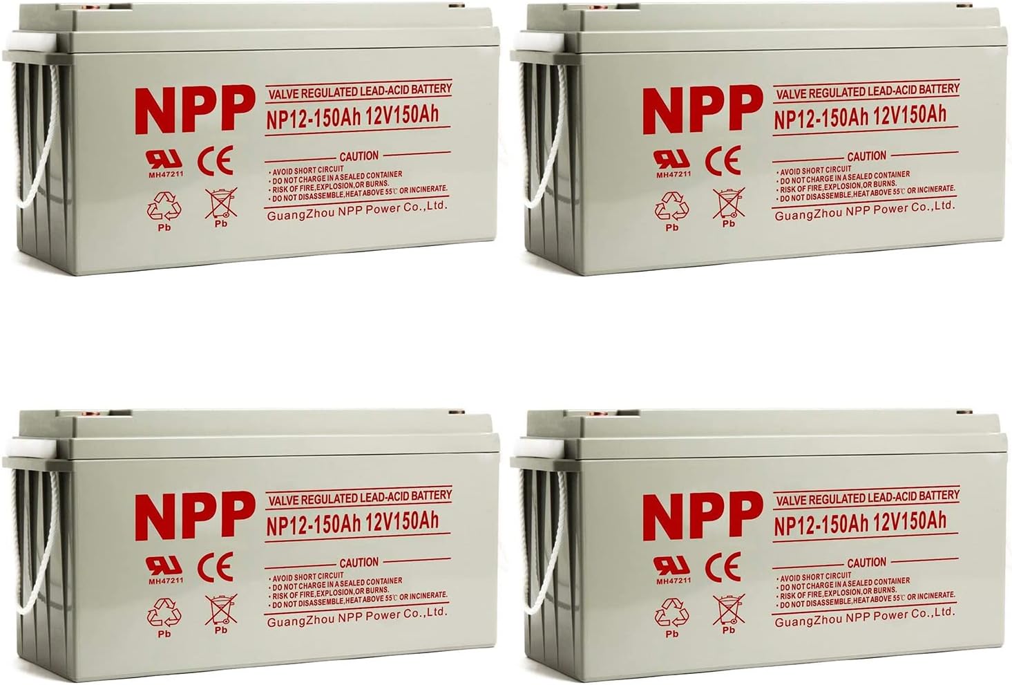 12V 150Ah AGM Deep Cycle Battery 4 Pack N962