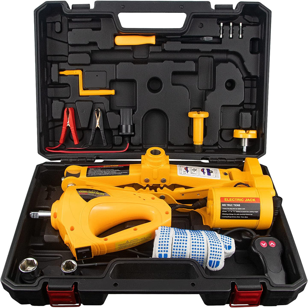 Electric Car Jack 3 Ton 12V Scissor Car Jack with Impact Wrench E792
