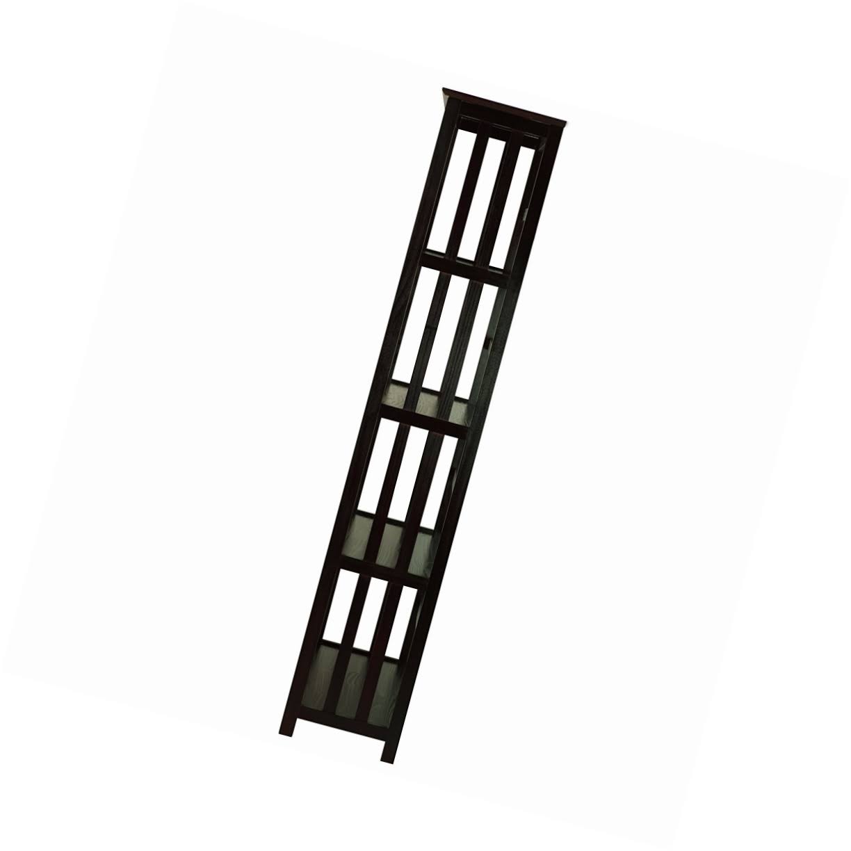 Espresso 5-Shelf Bookcase D9038