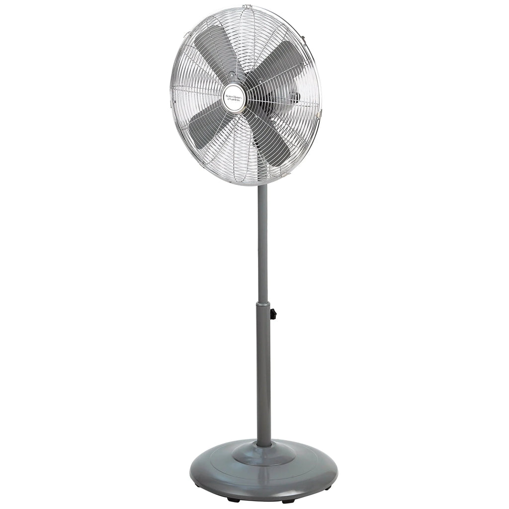 16 inch Adjustable Height Oscillating 3-Speed Metal Stand Fan in Red G835