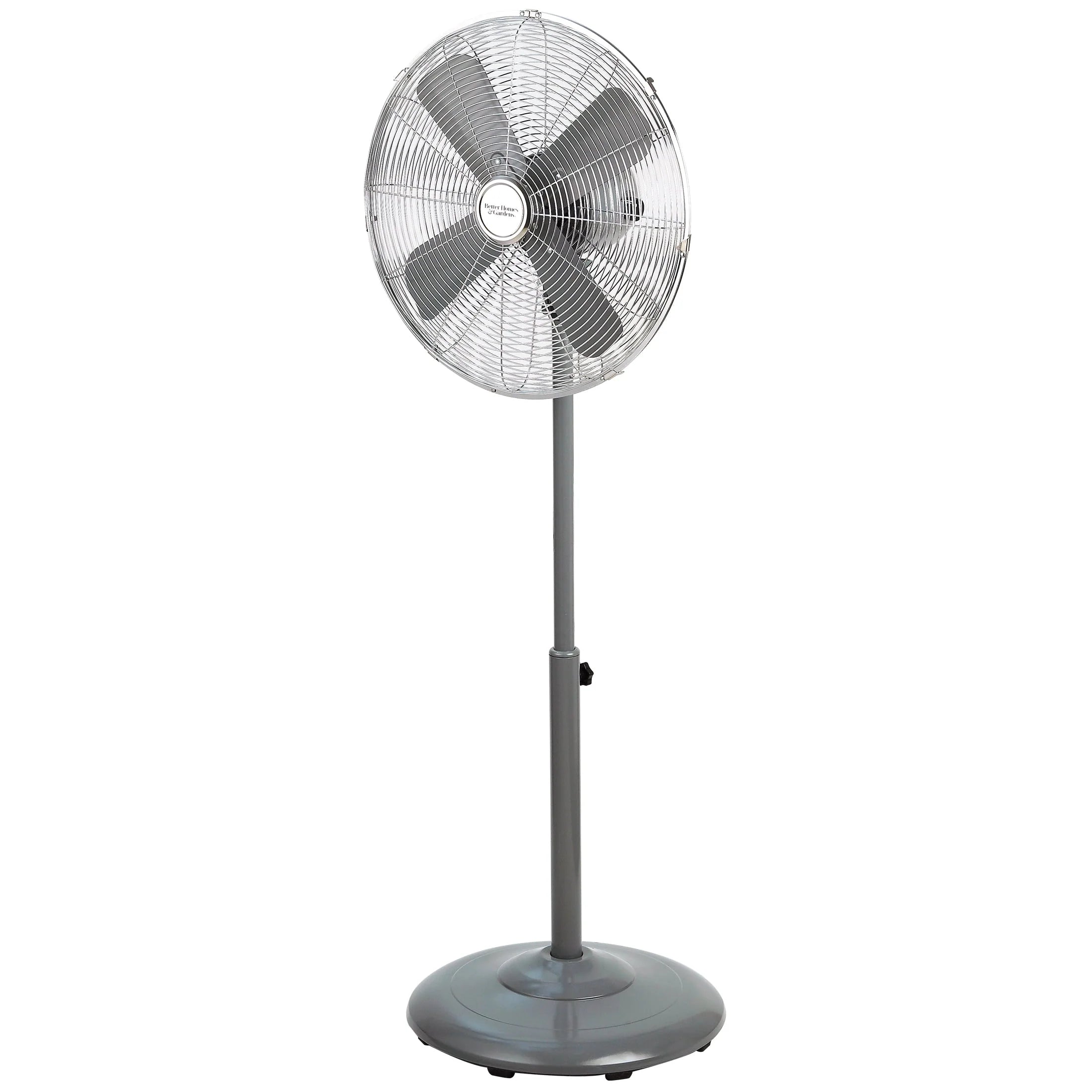 16 inch Adjustable Height Oscillating 3-Speed Metal Stand Fan in Red G835