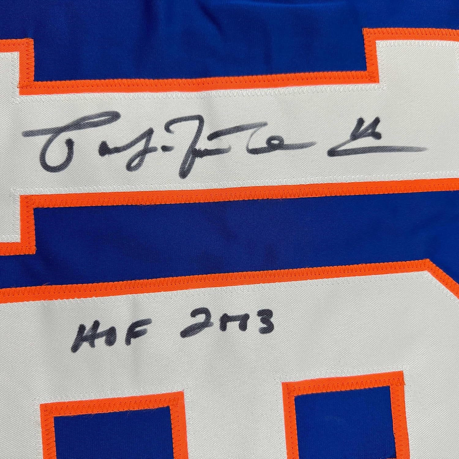 Autographed Blue Hockey Jersey I99279