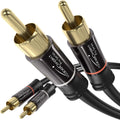 15ft RCA/Phono Stereo Audio Cable, Black Q783