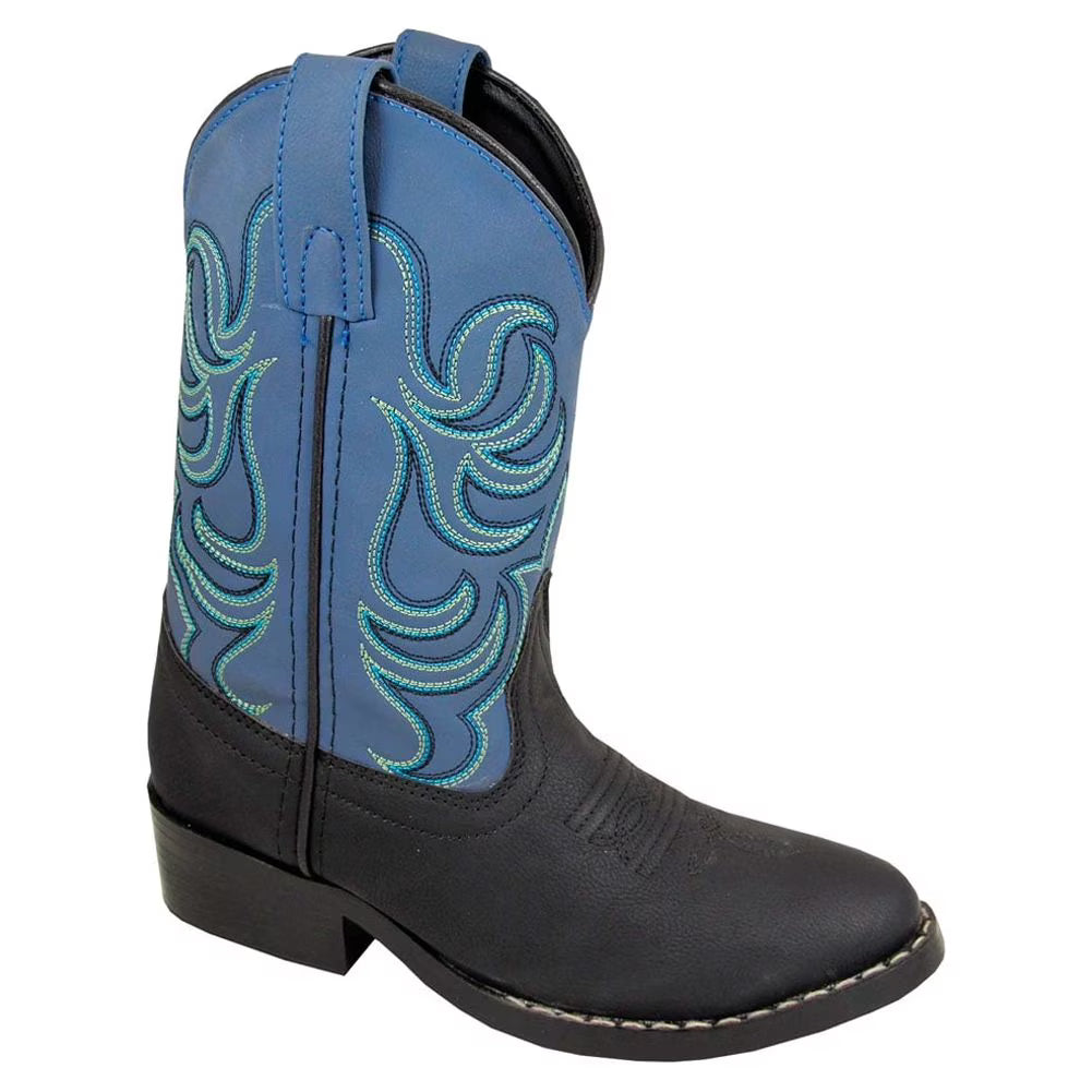 Black/Blue Kids Western Boots G392803