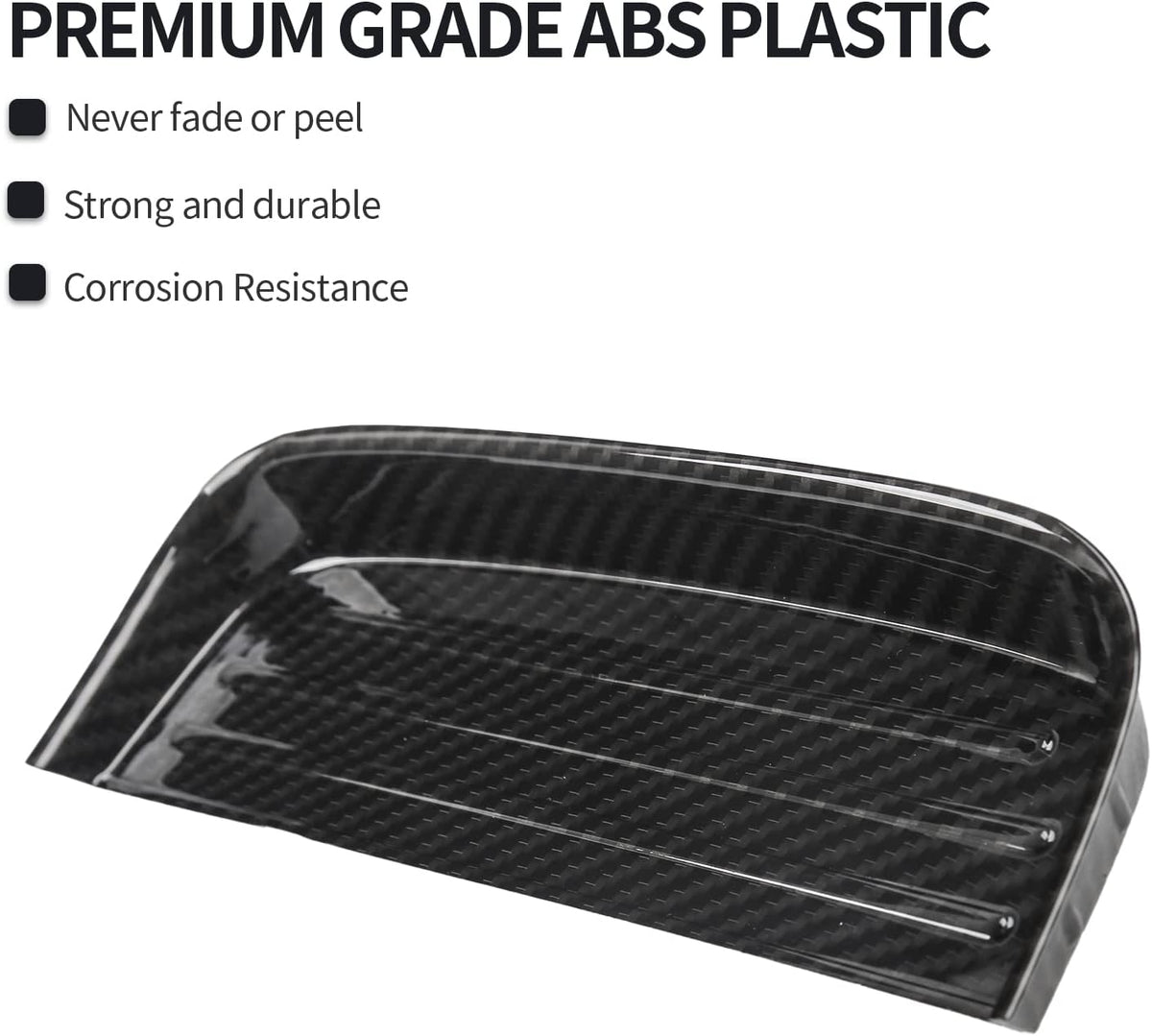 Carbon Fiber Gear Shift Storage Organizer Trim Cover, Pack of 2 Q785