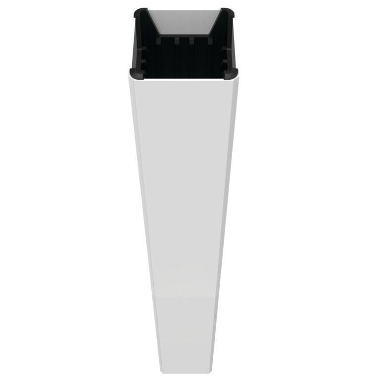 Satin White Post Box V8753