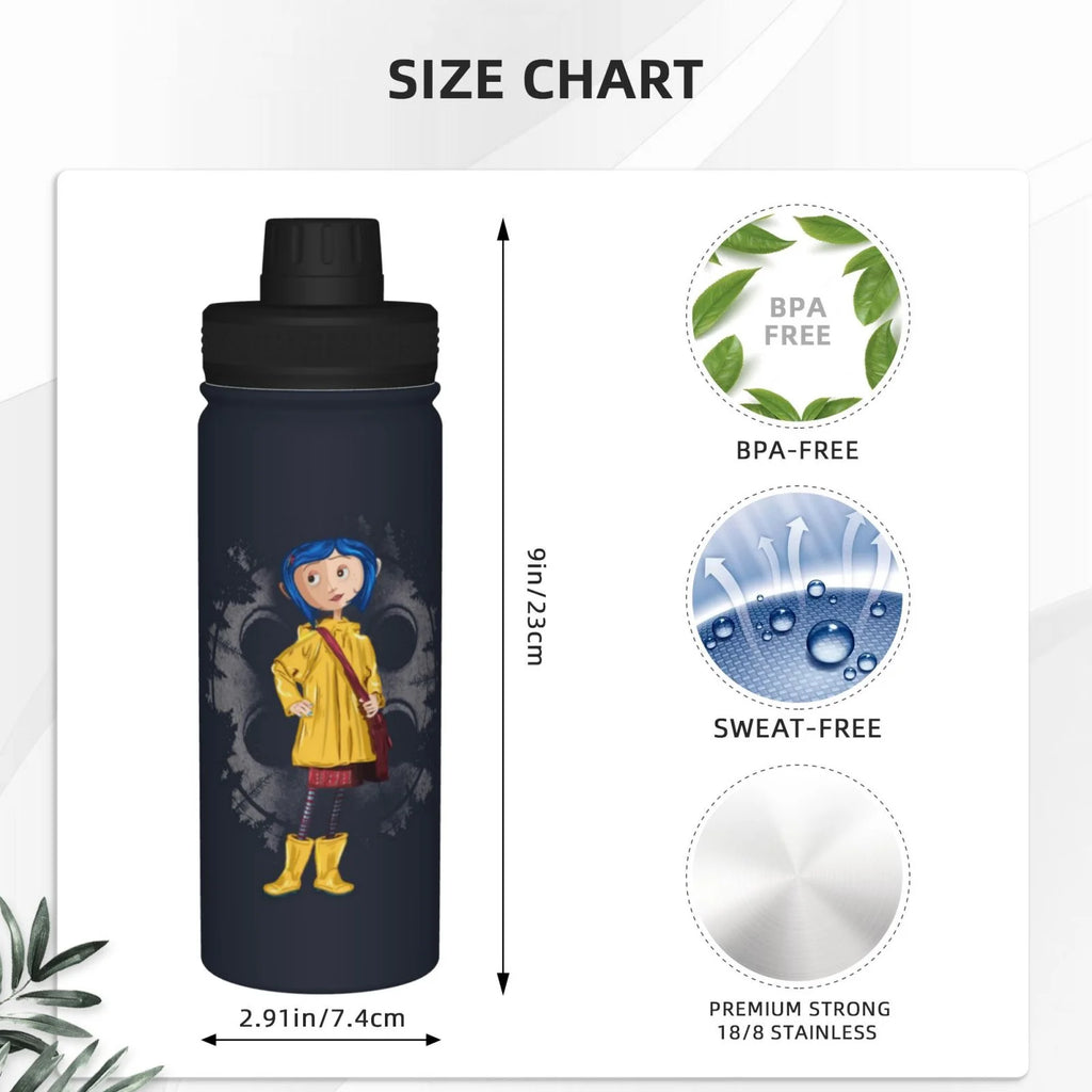 18OZ Insulated Stainless Steel Water Bottle F190718
