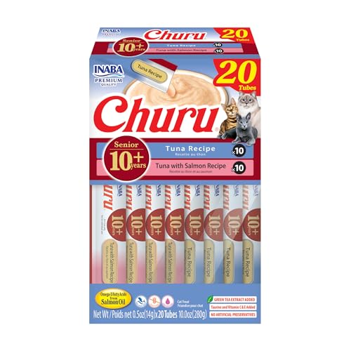 Creamy Lickable Cat Treats, 0.5 Ounces Each, 40 Tubes, Tuna & Chicken Variety L98274