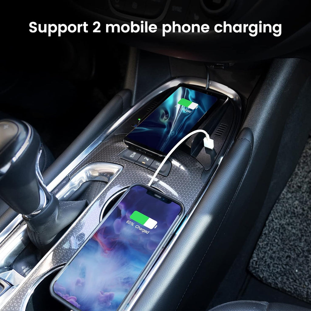 Wireless Charging Pad for Chevy Malibu 2016-2021 with USB Port, Pack of 2 C142937