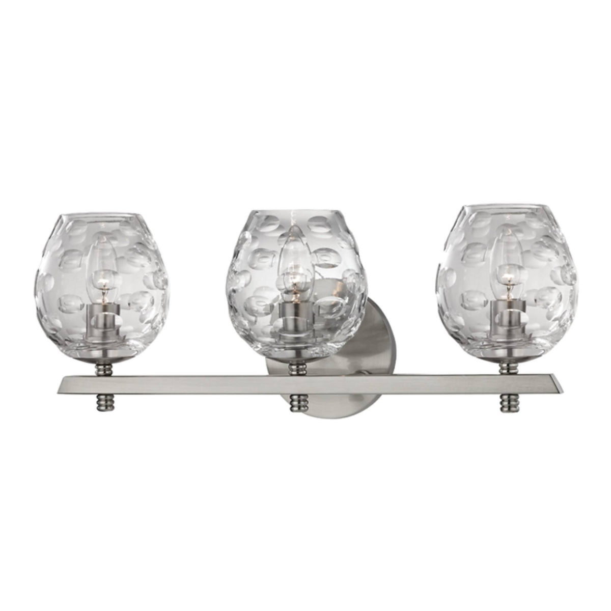 3 Light Bath Bracket Satin Nickel K911456