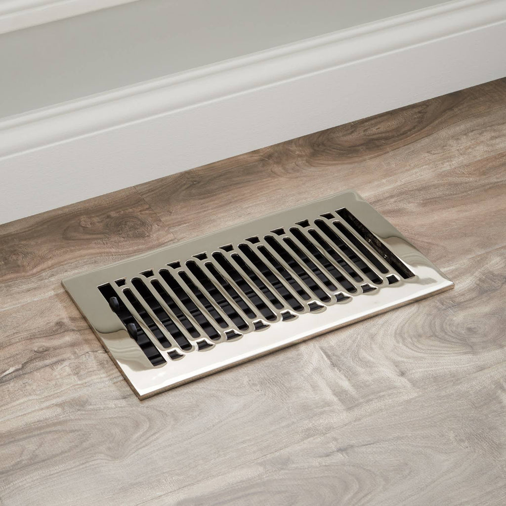 Brushed Brass Floor Register C546