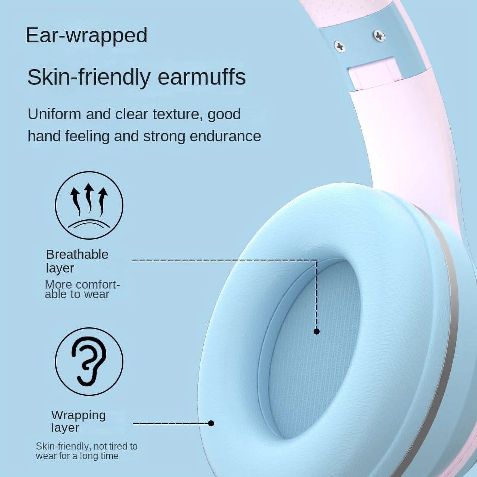 Wireless Bluetooth Gaming Headphones with Microphone F36516