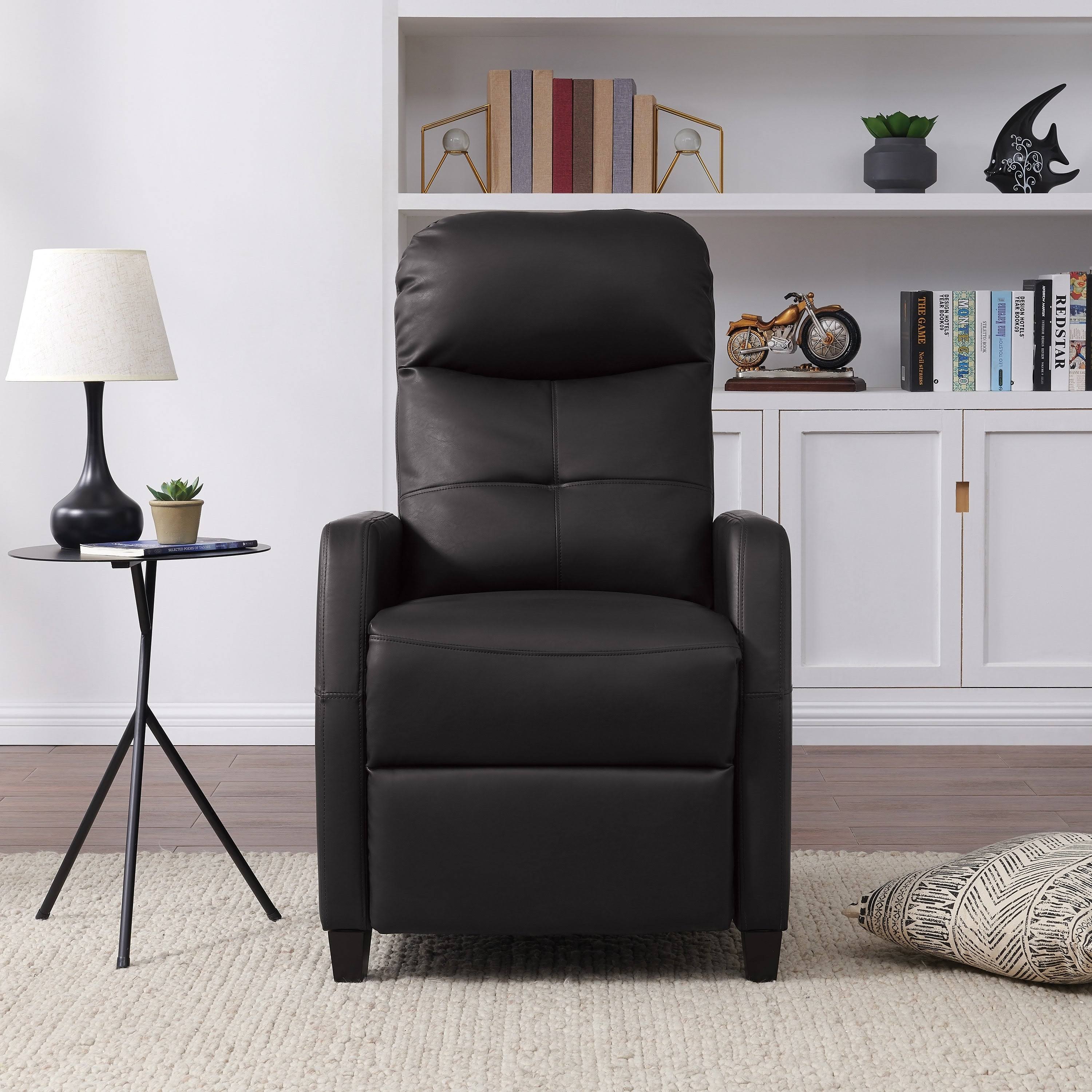 Warm Grey Push-Back Recliner Chair I55590