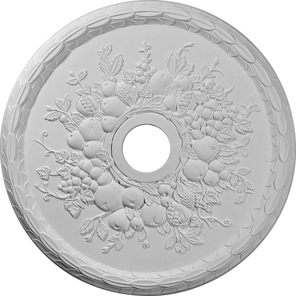 Grape Ceiling Medallion Hand-Painted Firebrick N968