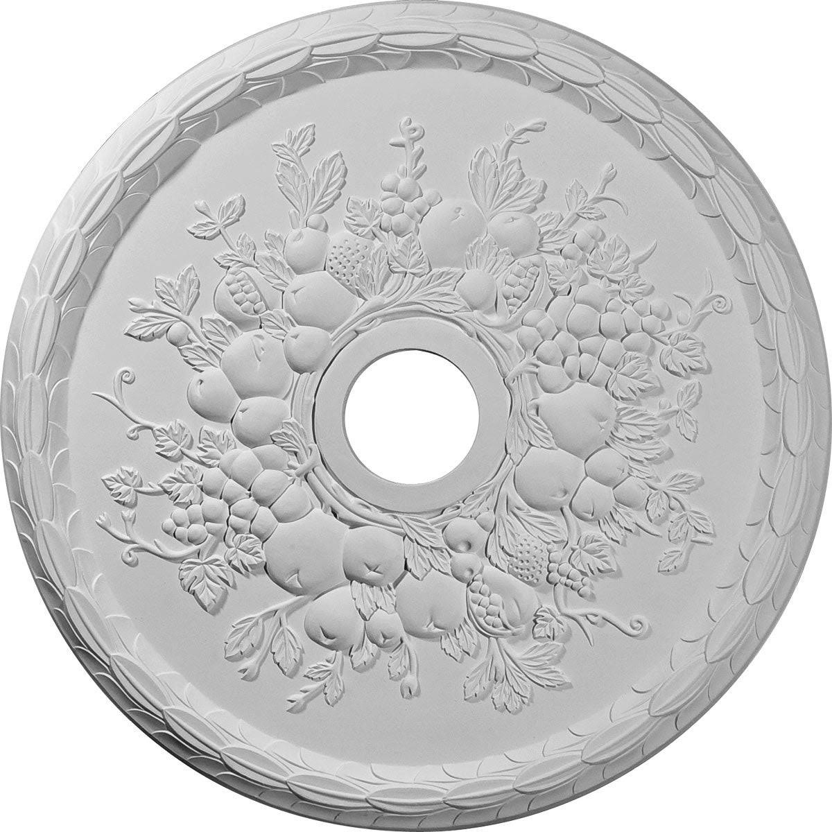 Grape Ceiling Medallion Hand-Painted Firebrick N968