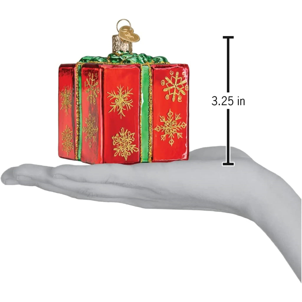 Glass Blown Ornament, 3.25" I7818