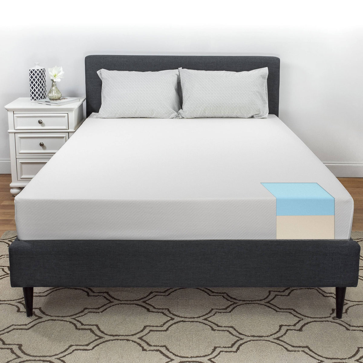 Queen-size Gel Comfort Foam Mattress V34567