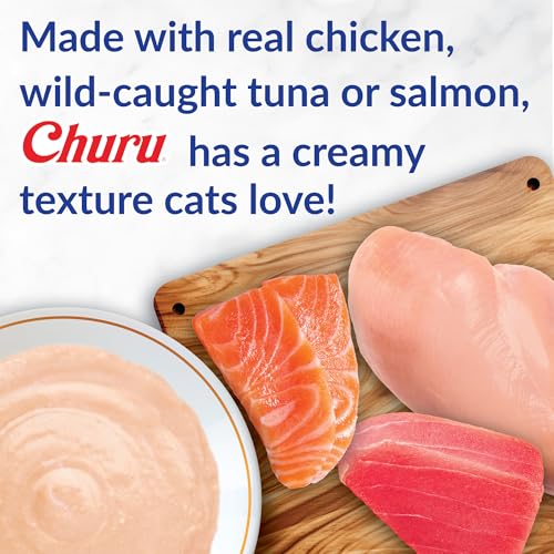 Creamy Lickable Cat Treats, 0.5 Ounces Each, 40 Tubes, Tuna & Chicken Variety L98274