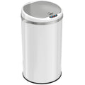 Pearl White 8 Gal Motion Sensor Trash Can G557529