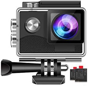 4K 30FPS Touch Screen Wifi Sports Underwater Camera with 2 Rechargeable Batteries F68223