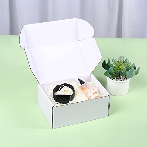White Corrugated Cardboard Boxes Set of 25 U169431