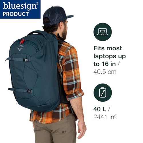 Black 40L Travel Backpack U3547