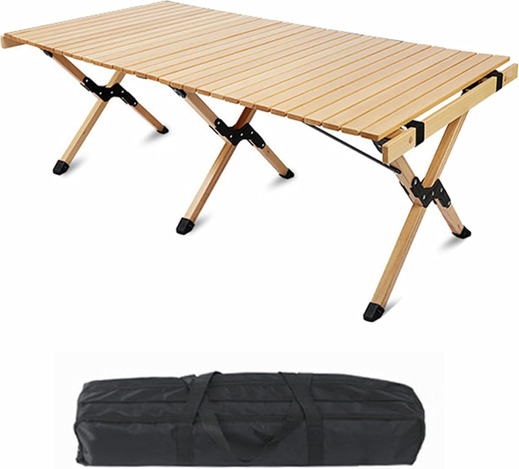 Portable Folding Wooden Picnic Table with Carry Bag I57402