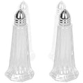 12 PC Glass Salt and Pepper Shakers with Silver Cap T1673