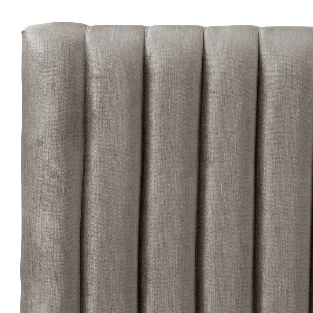 California King Velvet Channel Headboard Z529