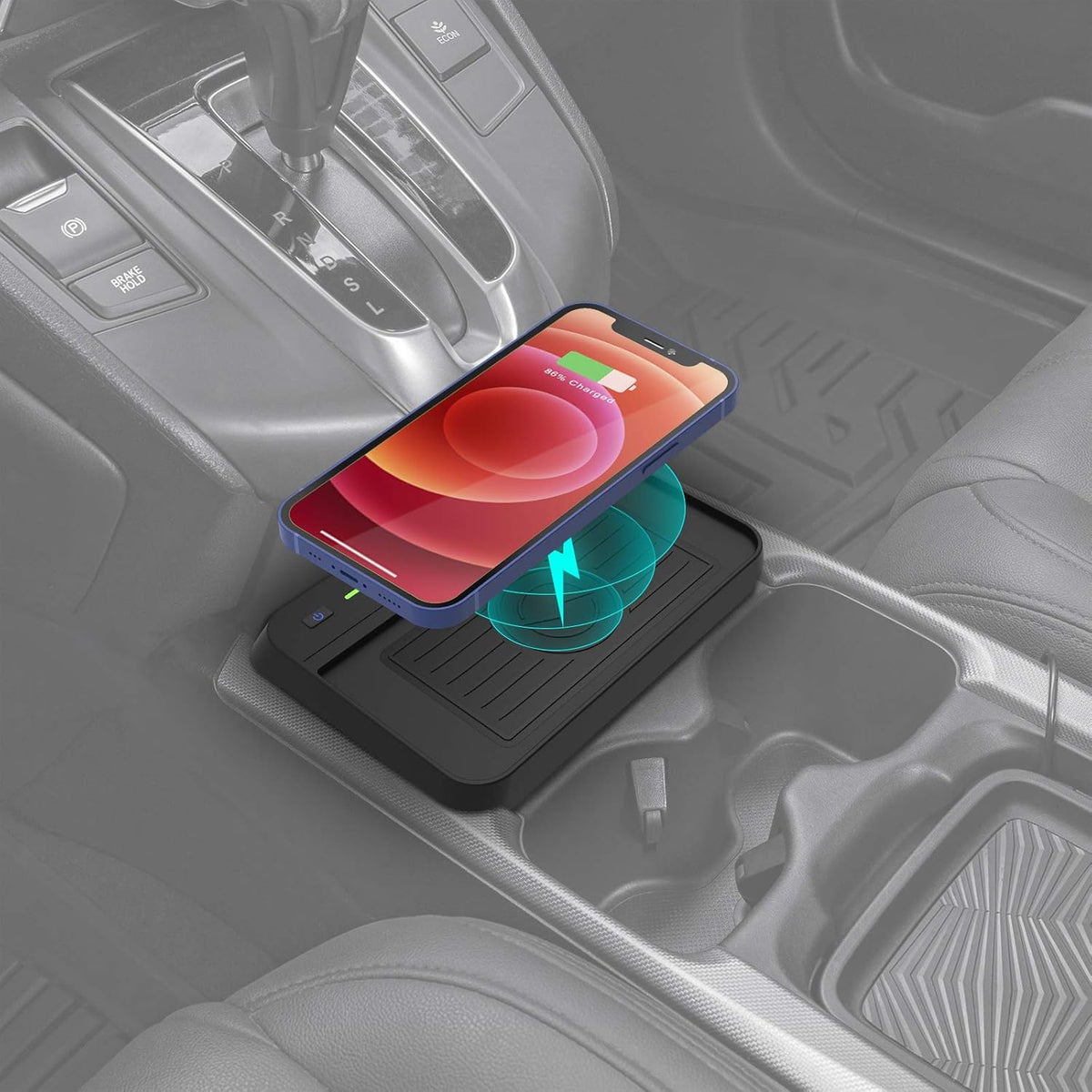 Wireless Charger Center Console Holder Storage Box with Wireless Charging Pad Mat for CR-V Interior Accessories Pack of 2 Y672