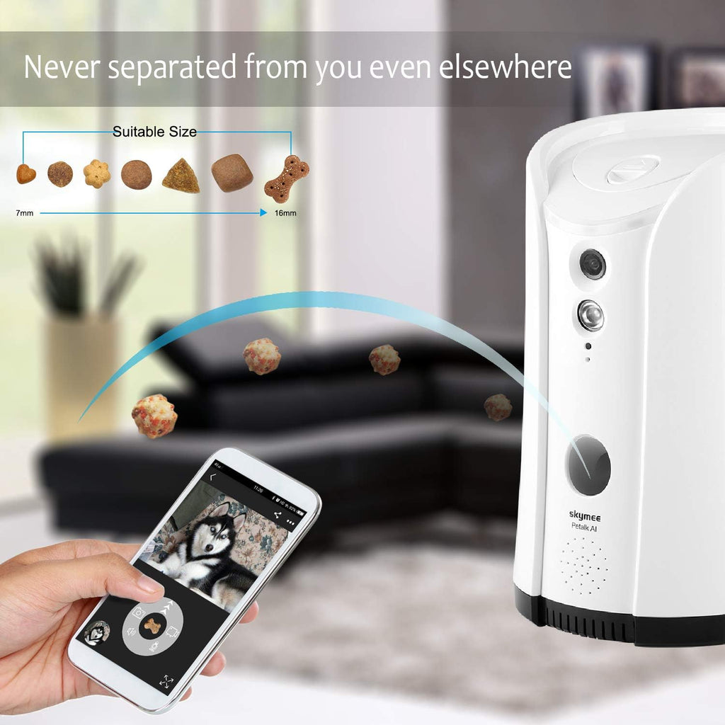 Dog Camera Treat Dispenser with Two-Way Audio and Night Vision Y332