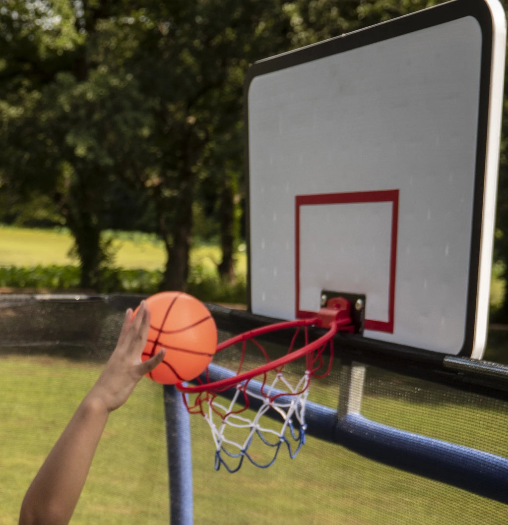 10' x 15' Rectangle Trampoline with 2 Basketball Hoop and Safety Pad X1496