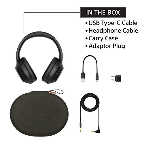 Black Wireless Noise Canceling Overhead Headphones X68066
