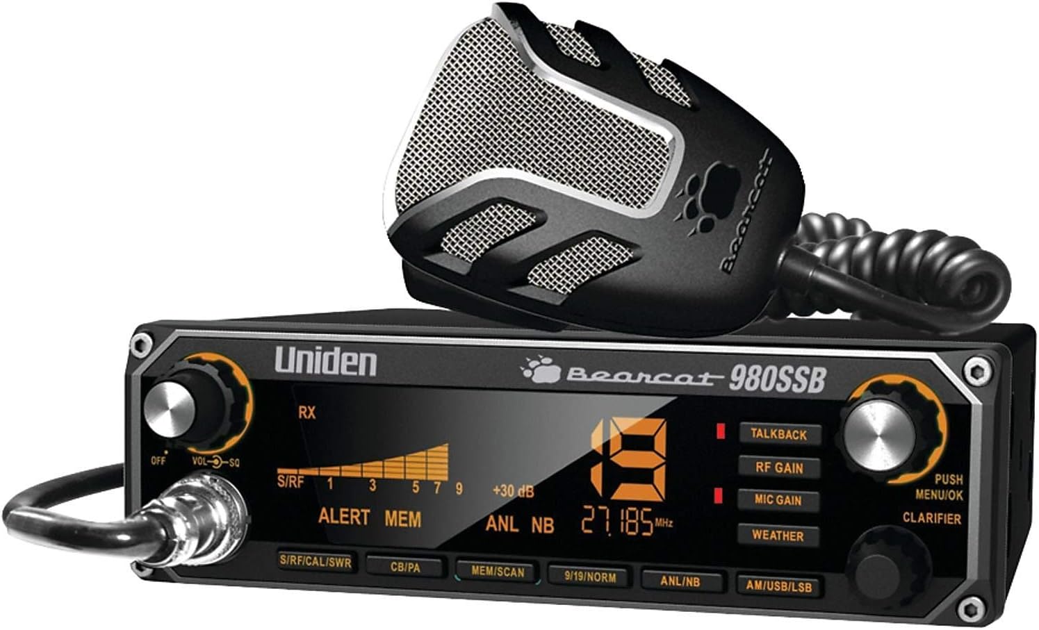 40-Channel SSB CB Radio with 7-Color Digital Display N11093