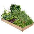 Natural Wood 8×2ft Raised Garden Bed K721