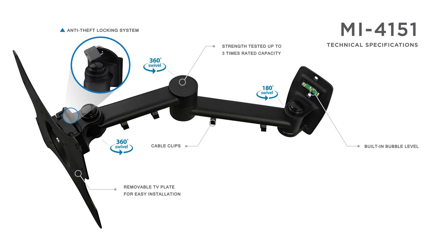 Full Motion TV Wall Mount for 13" to 42" TV V75762