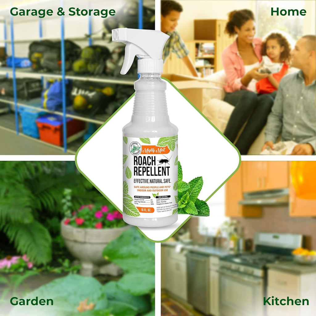 16oz Natural Peppermint Oil Cockroach Repellent Spray O65903