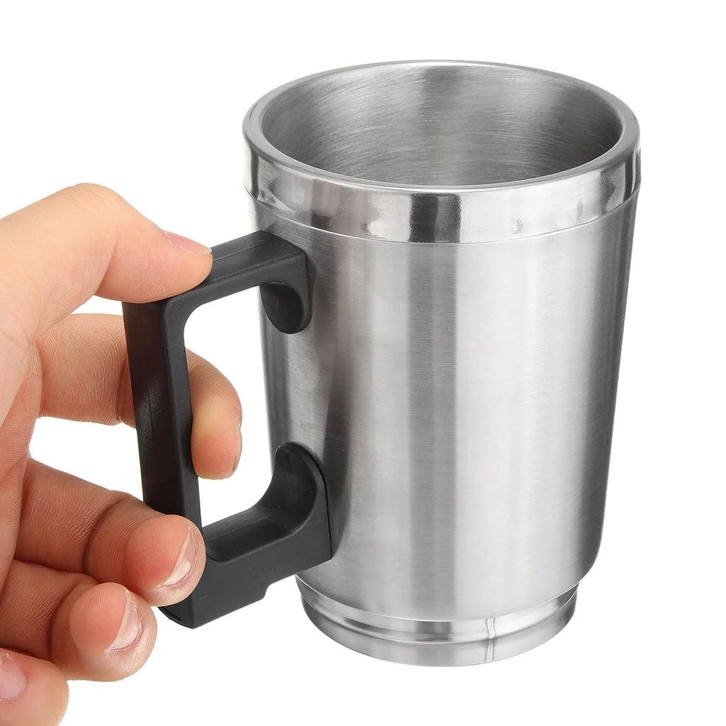 Stainless Steel 500ml Car Heating Cup with Anti-Spill Lid W194