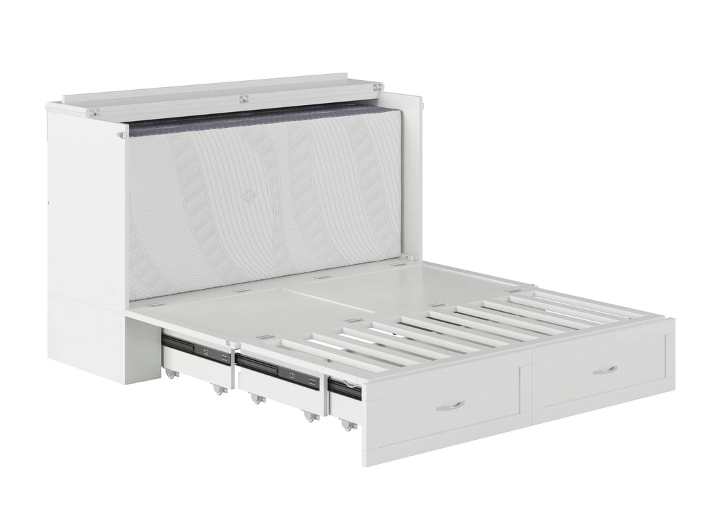 Queen White Murphy Bed Chest P74691