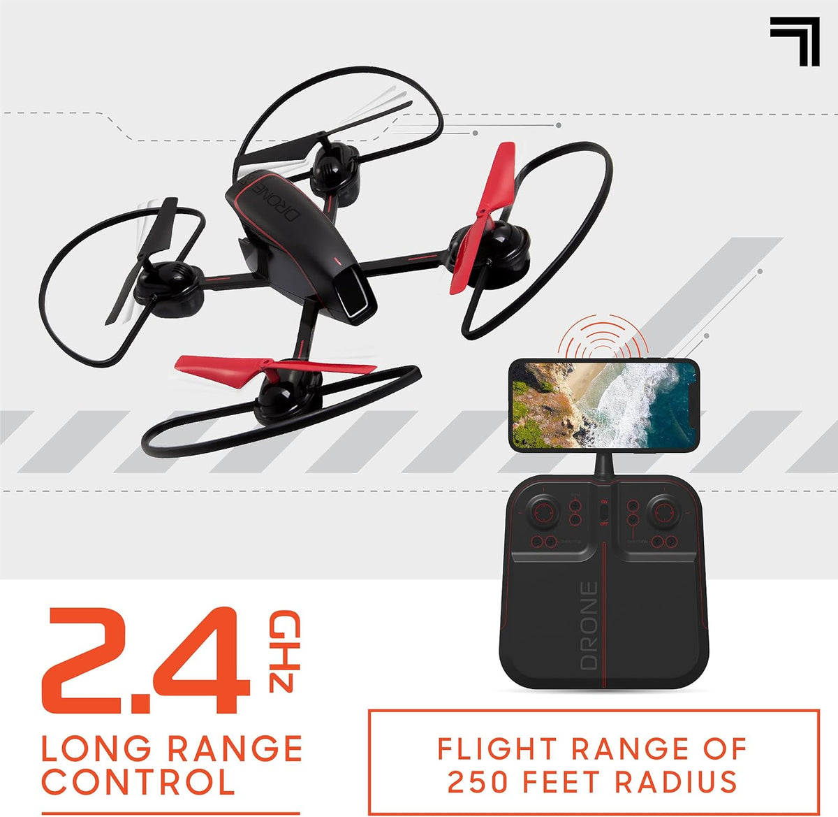 10” Drone with Camera, LED Lights, Rechargeable Battery R951