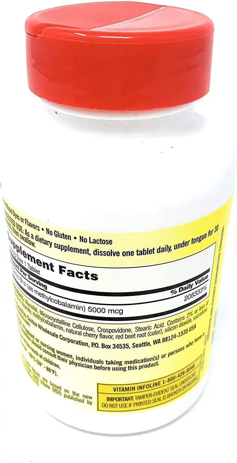 300 Tablets B-12 5000 mcg A871