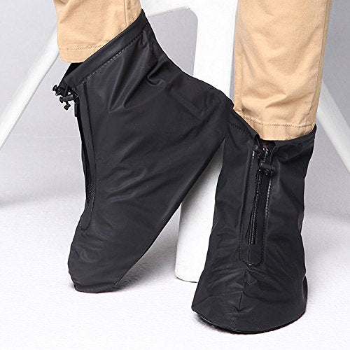 Waterproof Motorcycle Shoes Covers Reusable Anti-Slip Rain Snow Overshoes X661