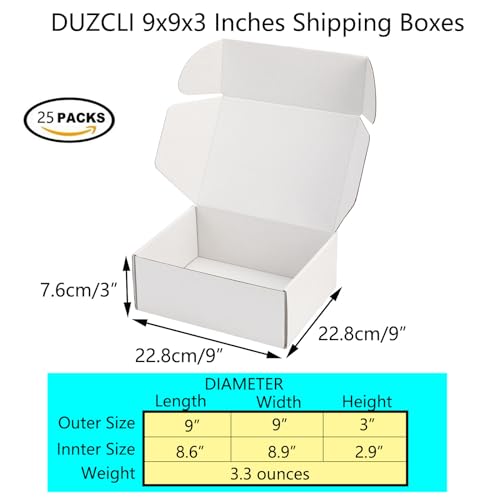 White Corrugated Cardboard Boxes Set of 25 U169431