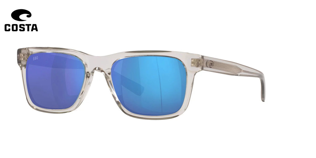 Polarized Blue Mirror 580G Square Sunglasses B5909