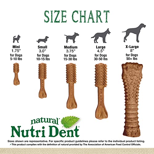 Natural Dog Dental Chews, Large (20 Count) H463249