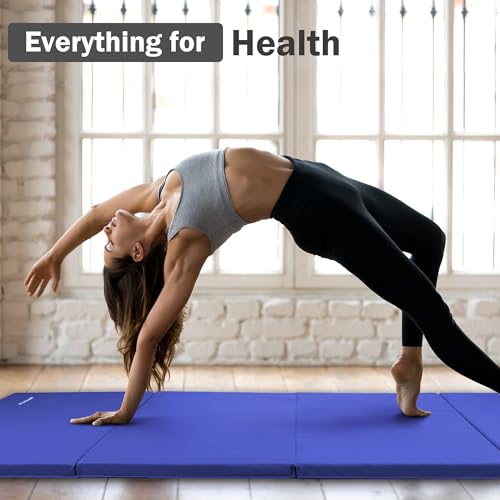 Blue 4'x8'x2" Extra Thick Gymnastics Mat X1112