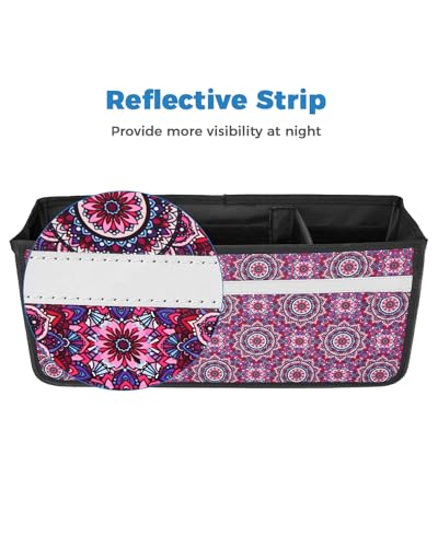 Gray Walker Basket with Strap Mount Cup Holder and Foldable Storage Bag F879569