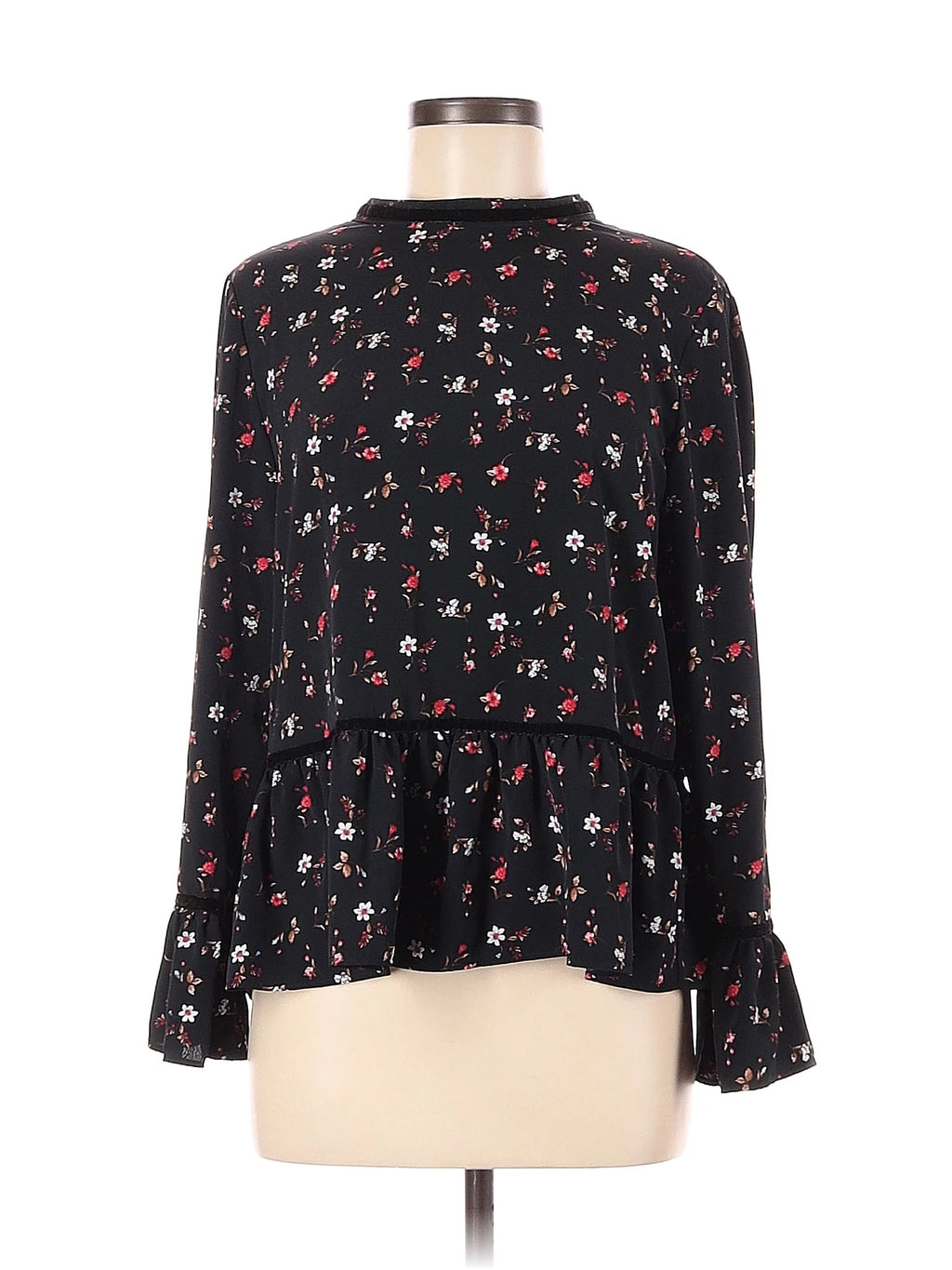 Pre-Owned Women's Size M Long Sleeve Blouse L782
