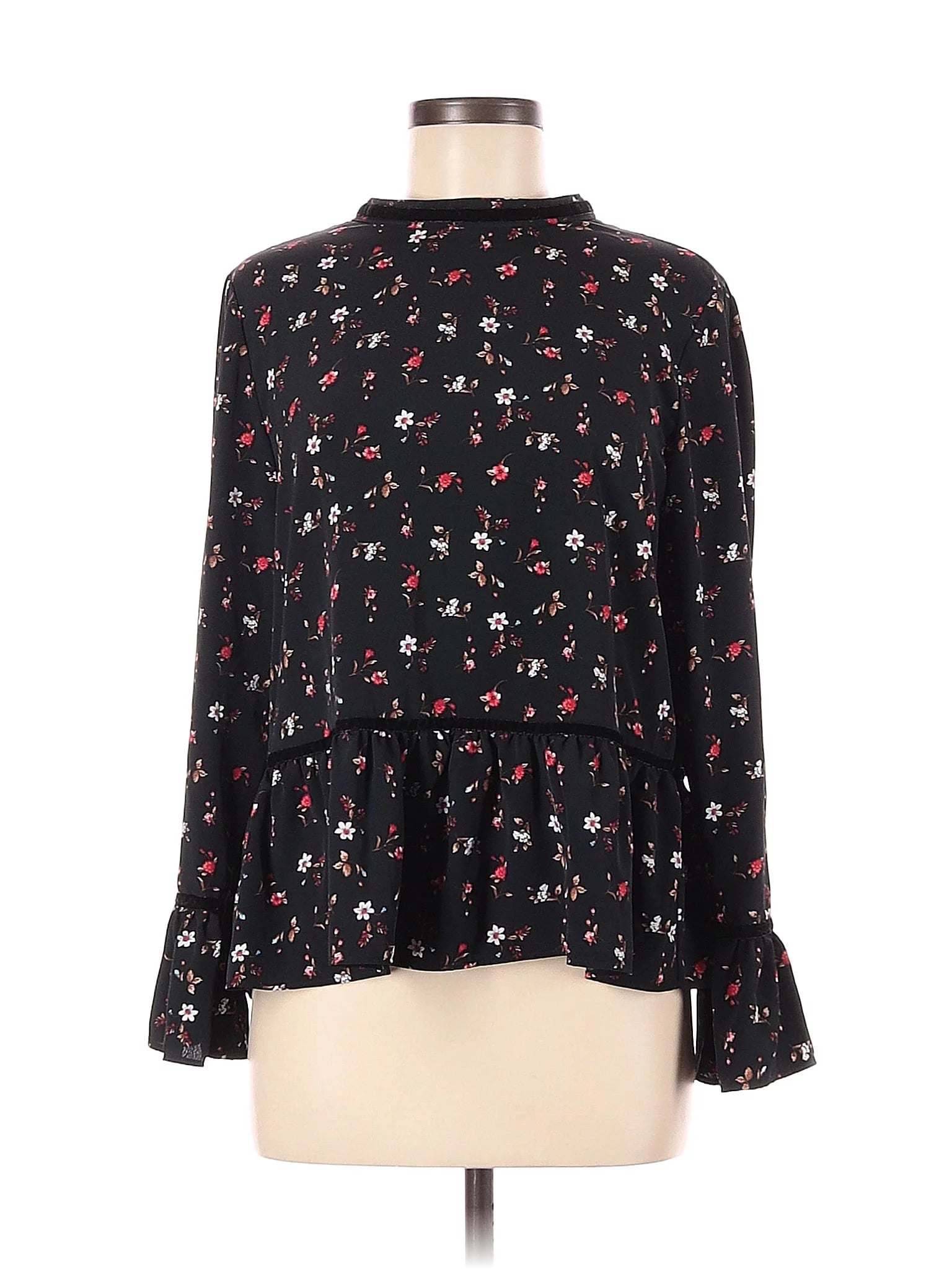 Pre-Owned Women's Size M Long Sleeve Blouse L782
