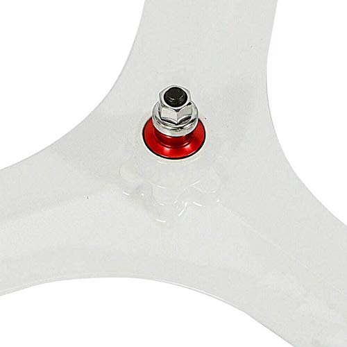 White 700C 3 Spoke Fixed Gear Bicycle Wheelset Q166
